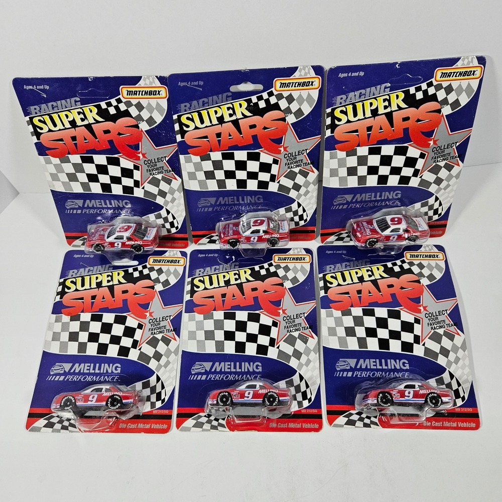 Matchbox 1992 Racing Super Stars Lot of 6 Melling Performance Ford Thunderbird